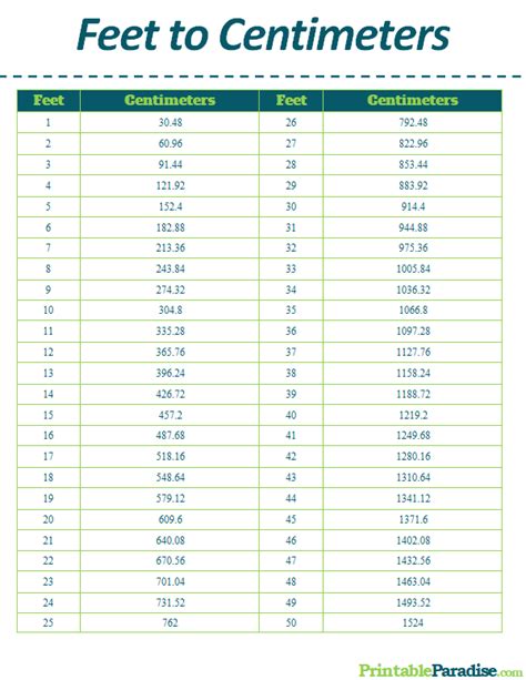 5.3 Foot to Centimeter Conversion Calculator